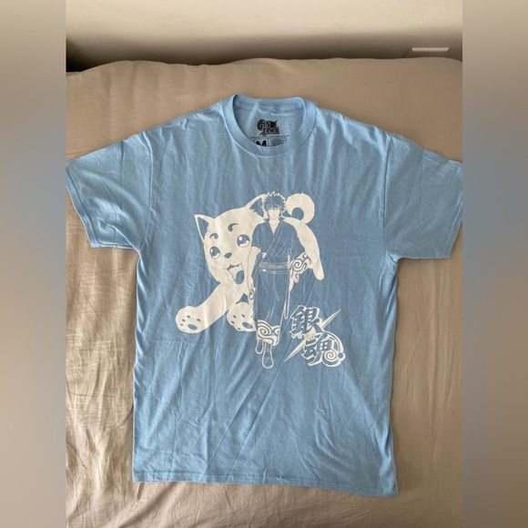 GINTAMA LOOT ANIME Blue Graphic T Shirt in Medium - Picture 2 of 6